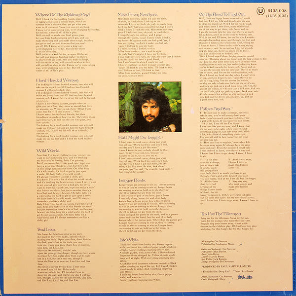 Cat Stevens : Tea For The Tillerman (LP, Album, RP, Gat)
