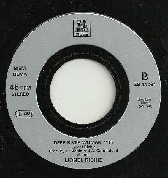 Lionel Richie : Ballerina Girl (7", Single)