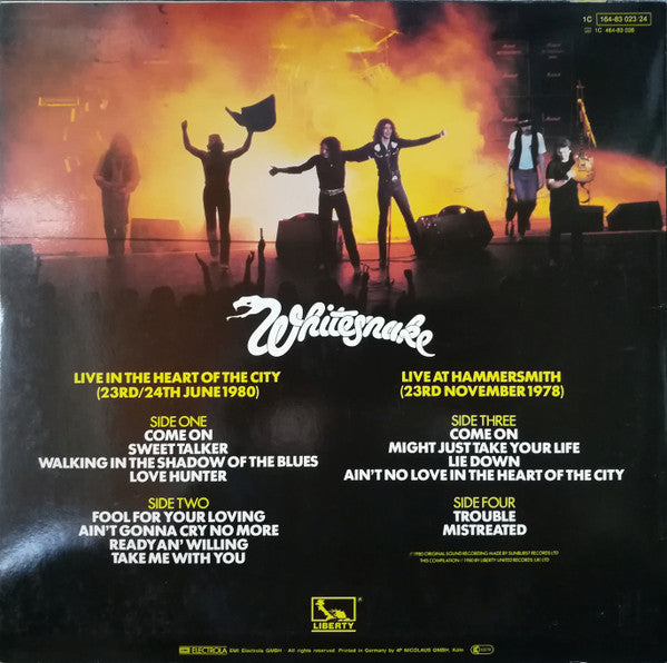 Whitesnake : Live... In The Heart Of The City (2xLP, Album)