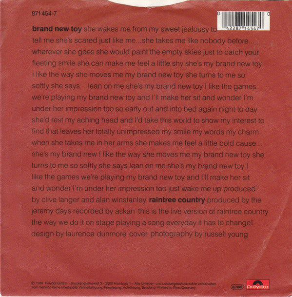 The Jeremy Days : Brand New Toy (7", Single)