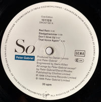 Peter Gabriel : So (LP, Album, Club)