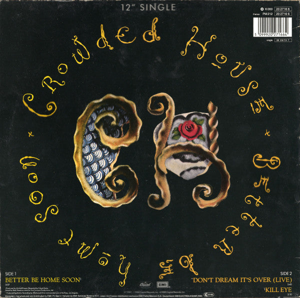 Crowded House : Better Be Home Soon (12", Single)