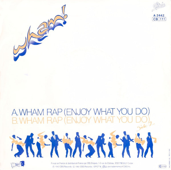 Wham! : Wham Rap! (7", Single, Pla)