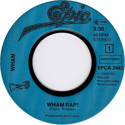 Wham! : Wham Rap! (7", Single, Pla)
