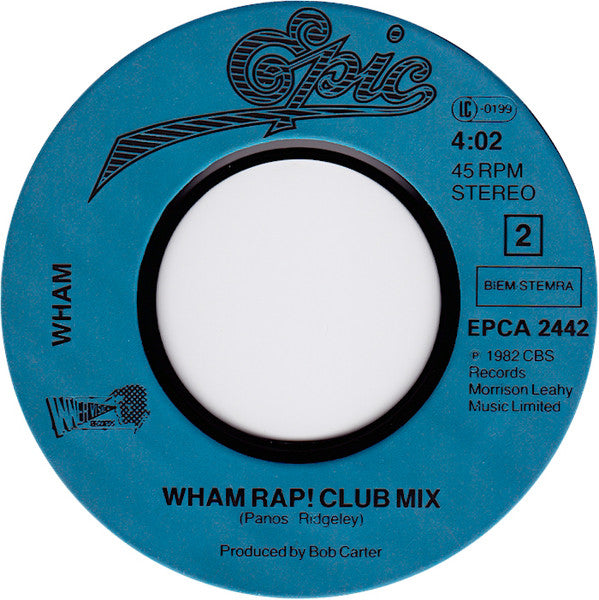 Wham! : Wham Rap! (7", Single, Pla)