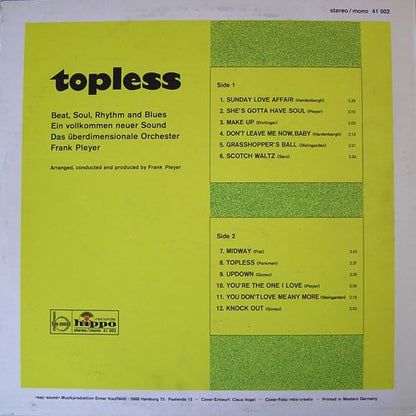 Orchester Frank Pleyer : Topless (LP, Album)