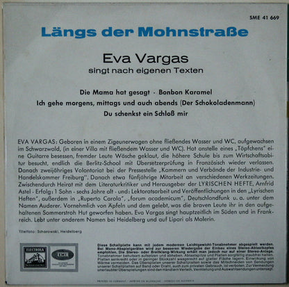 Eva Vargas : Längs Der Mohnstrasse (7", EP)