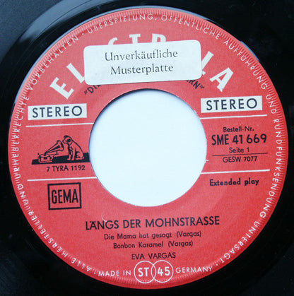 Eva Vargas : Längs Der Mohnstrasse (7", EP)