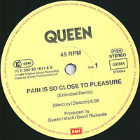 Queen : Pain Is So Close To Pleasure (Extended Remix) (12", Maxi)