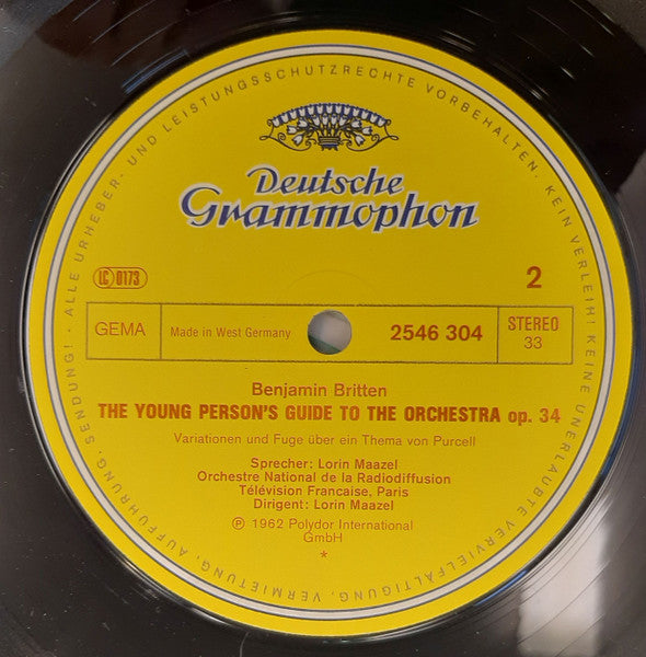 Camille Saint-Saëns - Karlheinz Böhm · Loriot · Alfons & Aloys Kontarsky · Wiener Philharmoniker · Karl Böhm / Benjamin Britten - Lorin Maazel : Karneval Der Tiere / The Young Person's Guide To The Orchestra (LP)