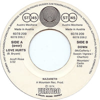 Nazareth (2) : Love Hurts (7", Single)