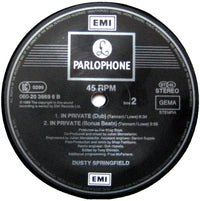 Dusty Springfield : In Private (Remix) (12", Single)