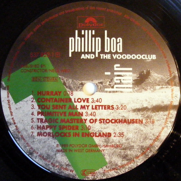 Phillip Boa And The Voodooclub* : Hair (LP, Album + 12", MiniAlbum, Ltd)