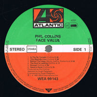 Phil Collins : Face Value (LP, Album, Gat)