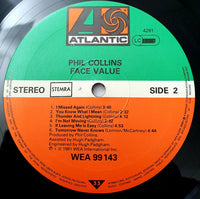 Phil Collins : Face Value (LP, Album, Gat)