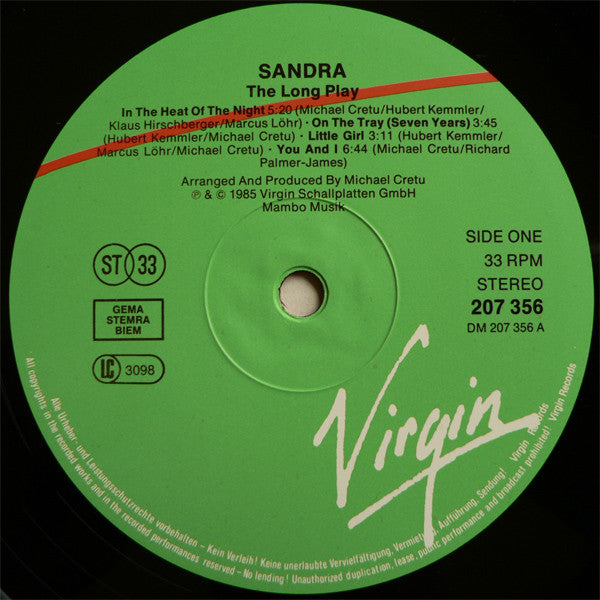 Sandra : The Long Play (LP, Album)