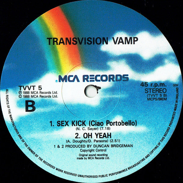 Transvision Vamp : Sister Moon (Groove On) (12", Single)