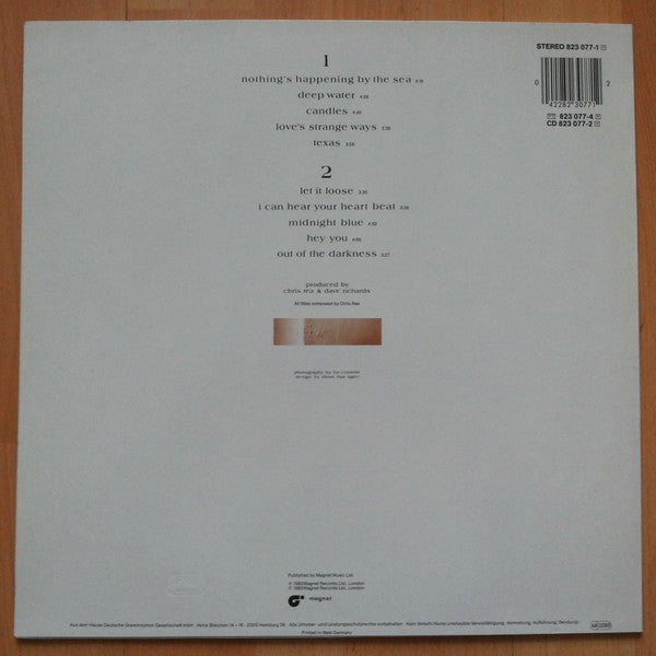 Chris Rea : Water Sign (LP, Album, Red)