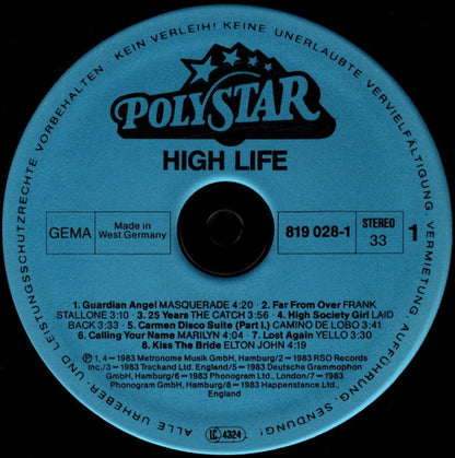 Various : High Life - Original Top Hits International (LP, Comp)