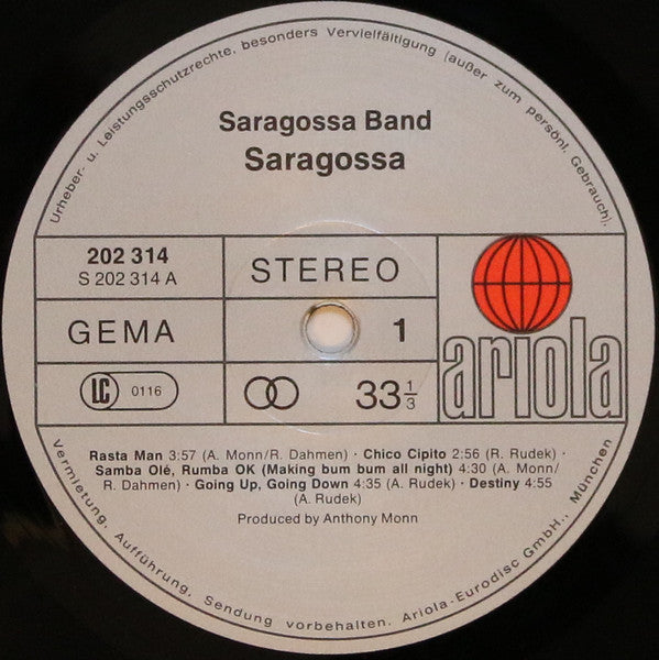 Saragossa Band : Saragossa (LP, Album, RE)