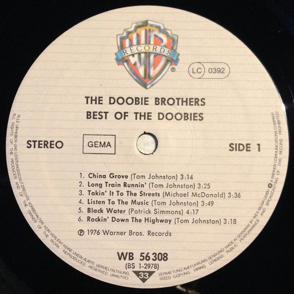 The Doobie Brothers : Best Of The Doobies (LP, Comp, RP)