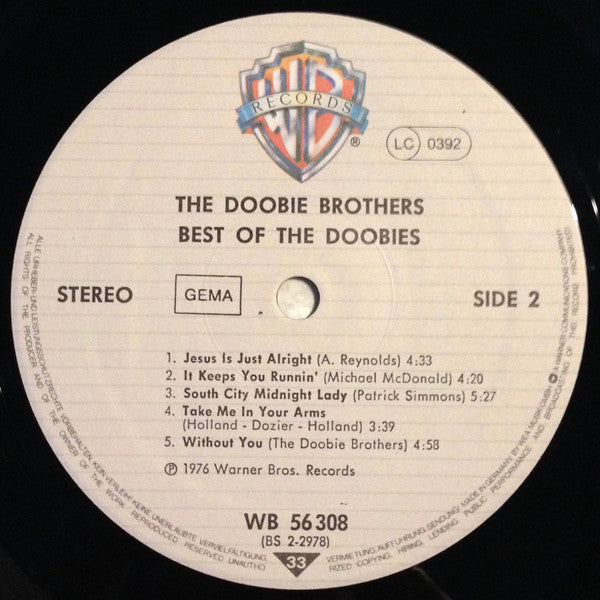 The Doobie Brothers : Best Of The Doobies (LP, Comp, RP)