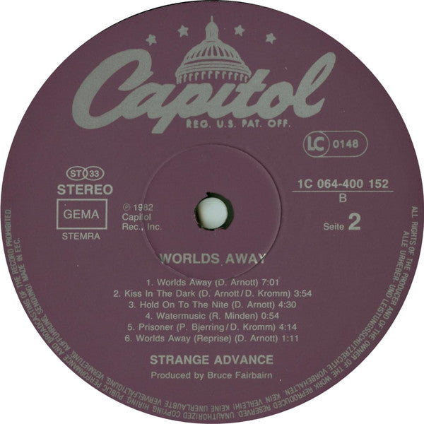 Strange Advance : Worlds Away (LP, Album)