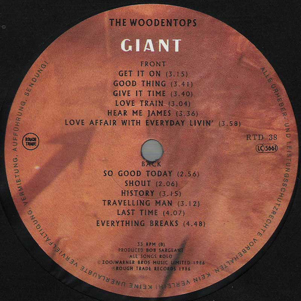 The Woodentops : Giant (LP, Album)
