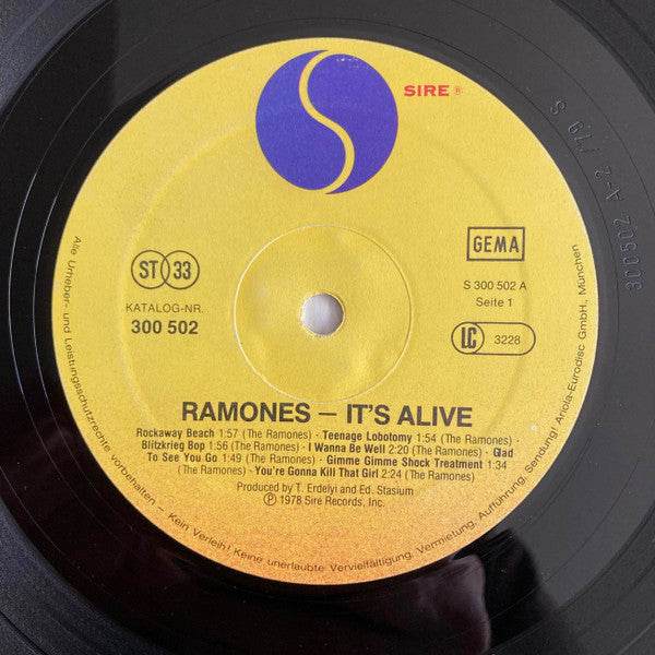 Ramones : It's Alive (2xLP, Album, Gat)
