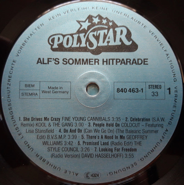 Various : ALF's Sommer Hitparade (2xLP, Comp)