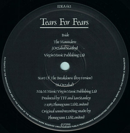 Tears For Fears : The Way You Are (12", Single)