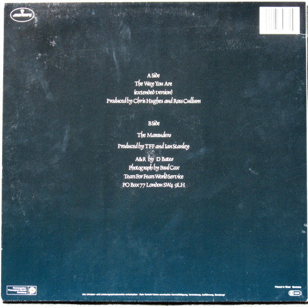Tears For Fears : The Way You Are (12", Maxi)