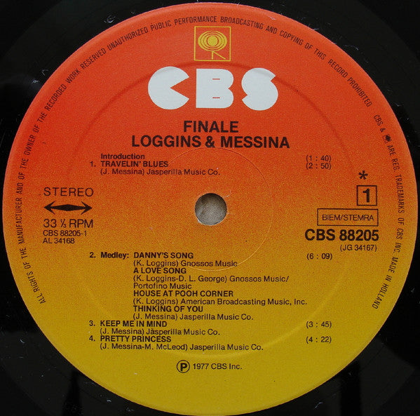 Loggins And Messina : Finale (2xLP, Album)
