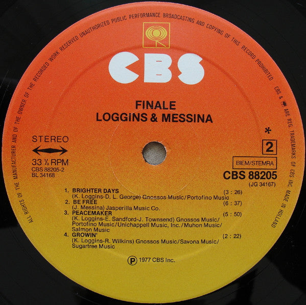 Loggins And Messina : Finale (2xLP, Album)