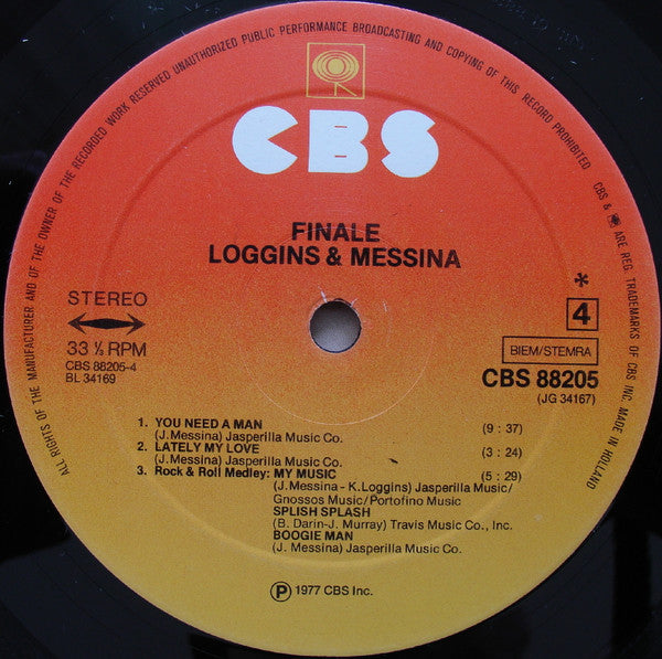 Loggins And Messina : Finale (2xLP, Album)