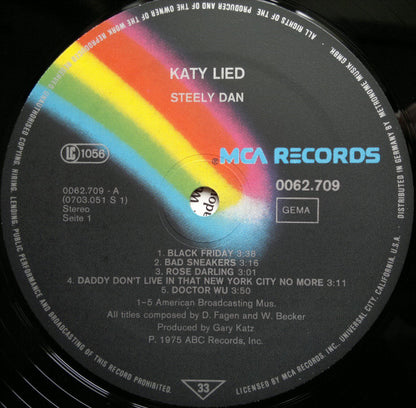 Steely Dan : Katy Lied (LP, Album, RE)