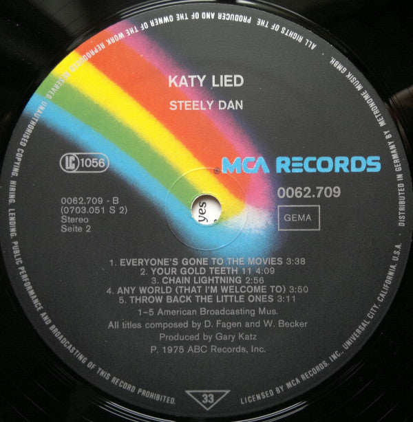 Steely Dan : Katy Lied (LP, Album, RE)