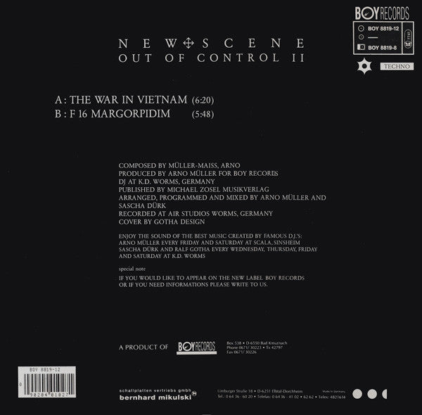 New Scene : Out Of Control II (12")