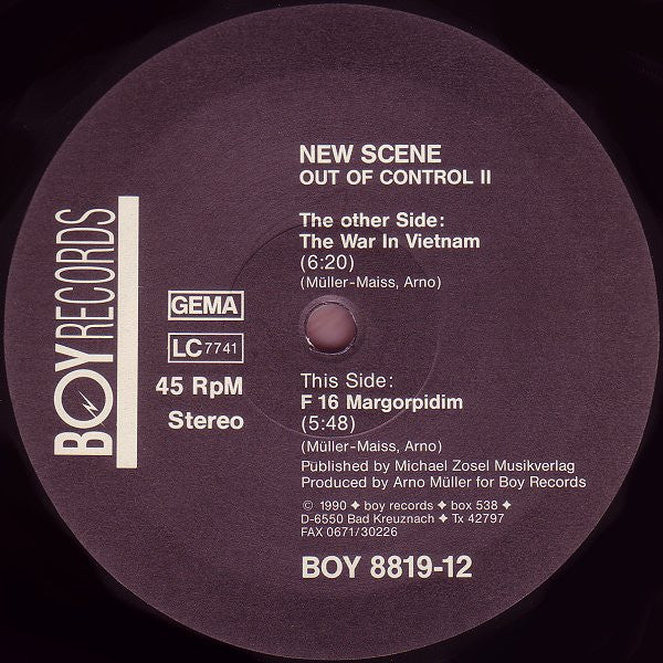 New Scene : Out Of Control II (12")