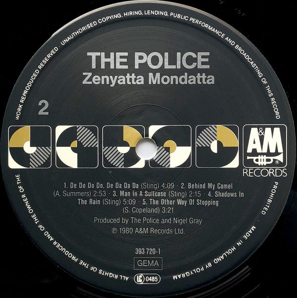 The Police : Zenyatta Mondatta (LP, Album, RE)