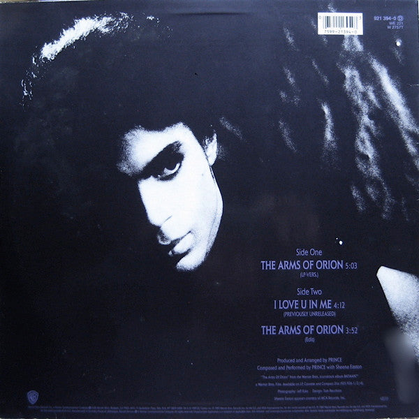 Prince With Sheena Easton : The Arms Of Orion (12", Single)