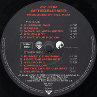 ZZ Top : Afterburner (LP, Album, Tel)