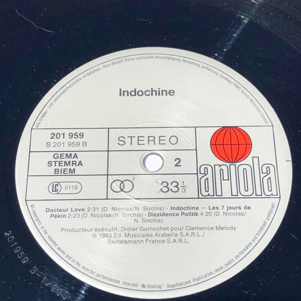 Indochine : L'Aventurier (LP, MiniAlbum, RE)