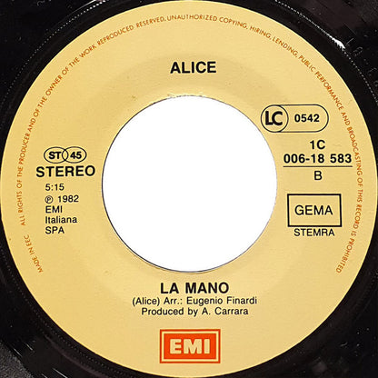 Alice (4) : Messaggio (7", Single)