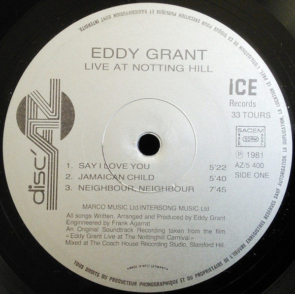 Eddy Grant : Live At Notting Hill (2xLP, Album, Gat)
