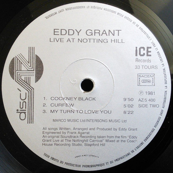Eddy Grant : Live At Notting Hill (2xLP, Album, Gat)