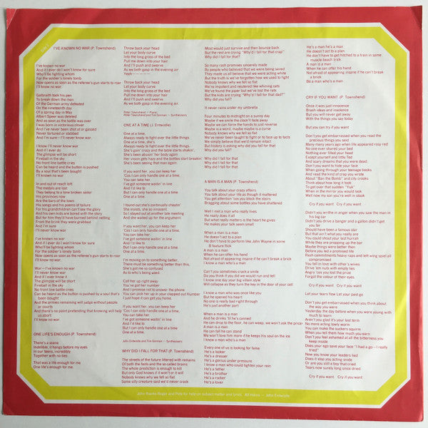 The Who : It's Hard (LP, Album, Inj)