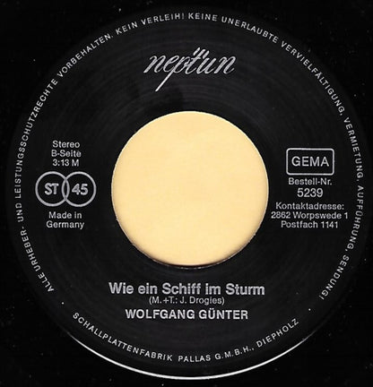 Wolfgang Günter : Abendrot (7", Single)