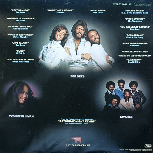 Various : Saturday Night Fever (The Original Movie Sound Track) (2xLP, Album, Comp, RE, Gat)