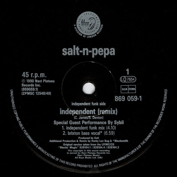 Salt-N-Pepa* : Independent (Remix) (12")